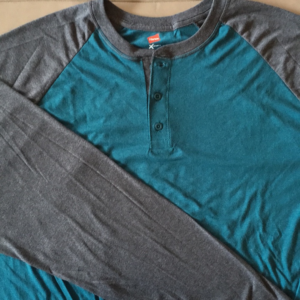 Dark Green/Blue & Gray X-Temp Long Sleeve Shirt